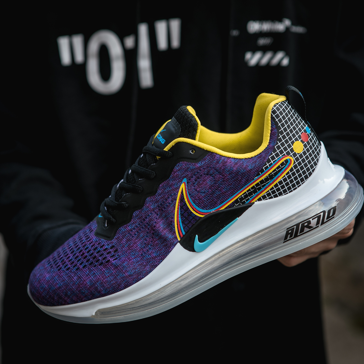 2020 Nike Air Max 720 Purple Black Yellow - Click Image to Close